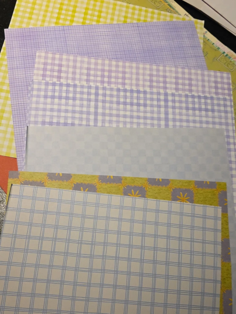 Autumn Pattern Scrapbook Paper Set - Warm Orange & Brown